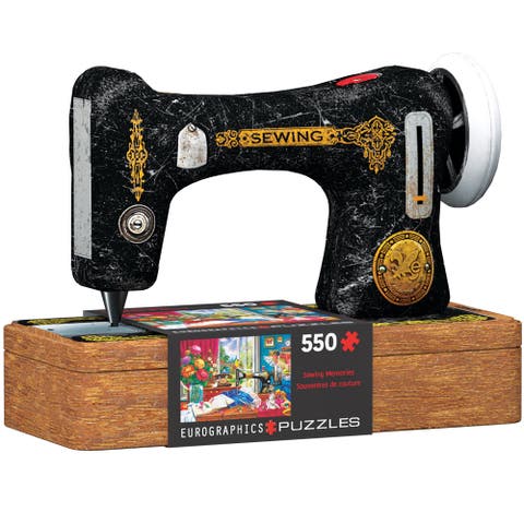 Puzzle Tin Sewing Memories 550 Piece Jigsaw Puzzle