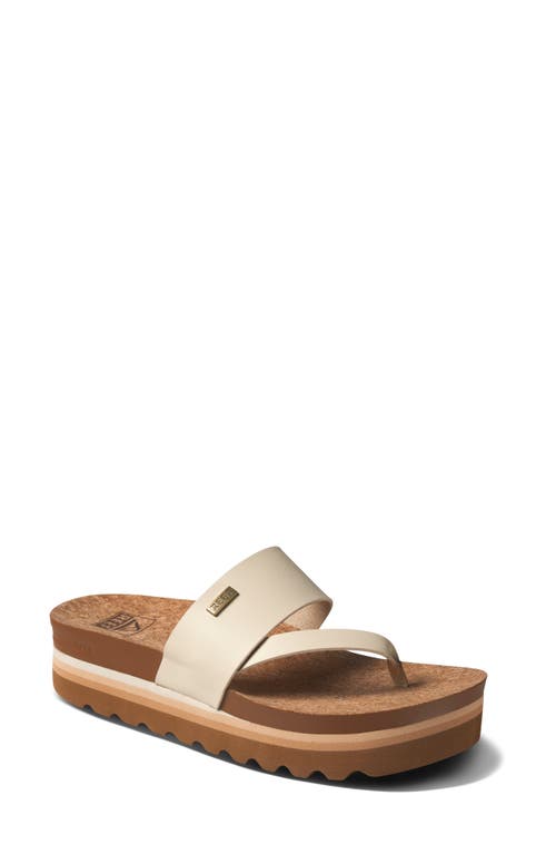 Reef Sol Hi Platform Sandal In Vintage/tan