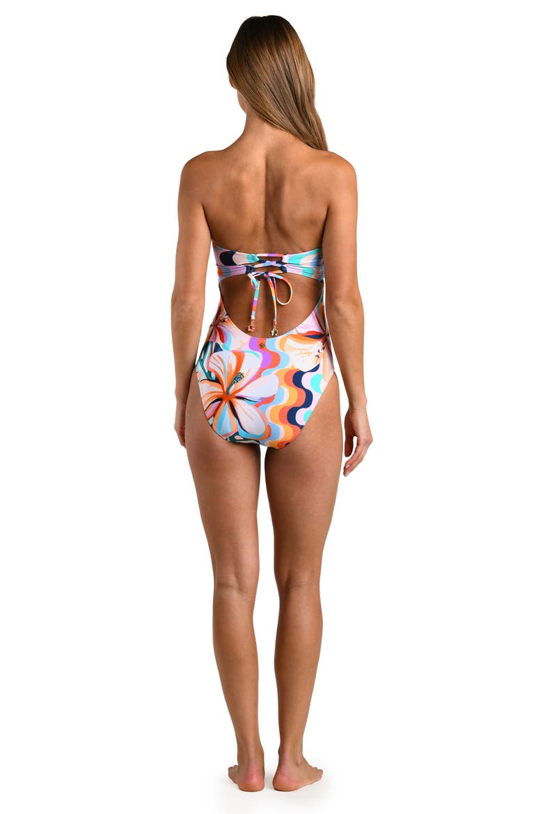 Untamed Tropics Cutout One-Piece Swimsuit, Alternate, color, PURPLE MULTI