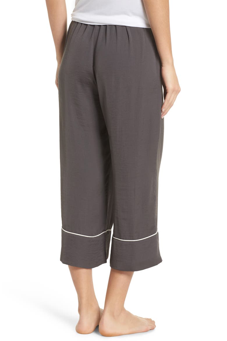 Satin Pajama Pants (Nordstrom Exclusive), Alternate, color, GREY PAVEMENT