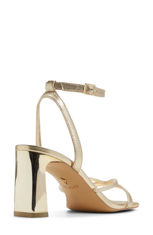 Aldo Stellare Ankle Strap Sandal In Gold