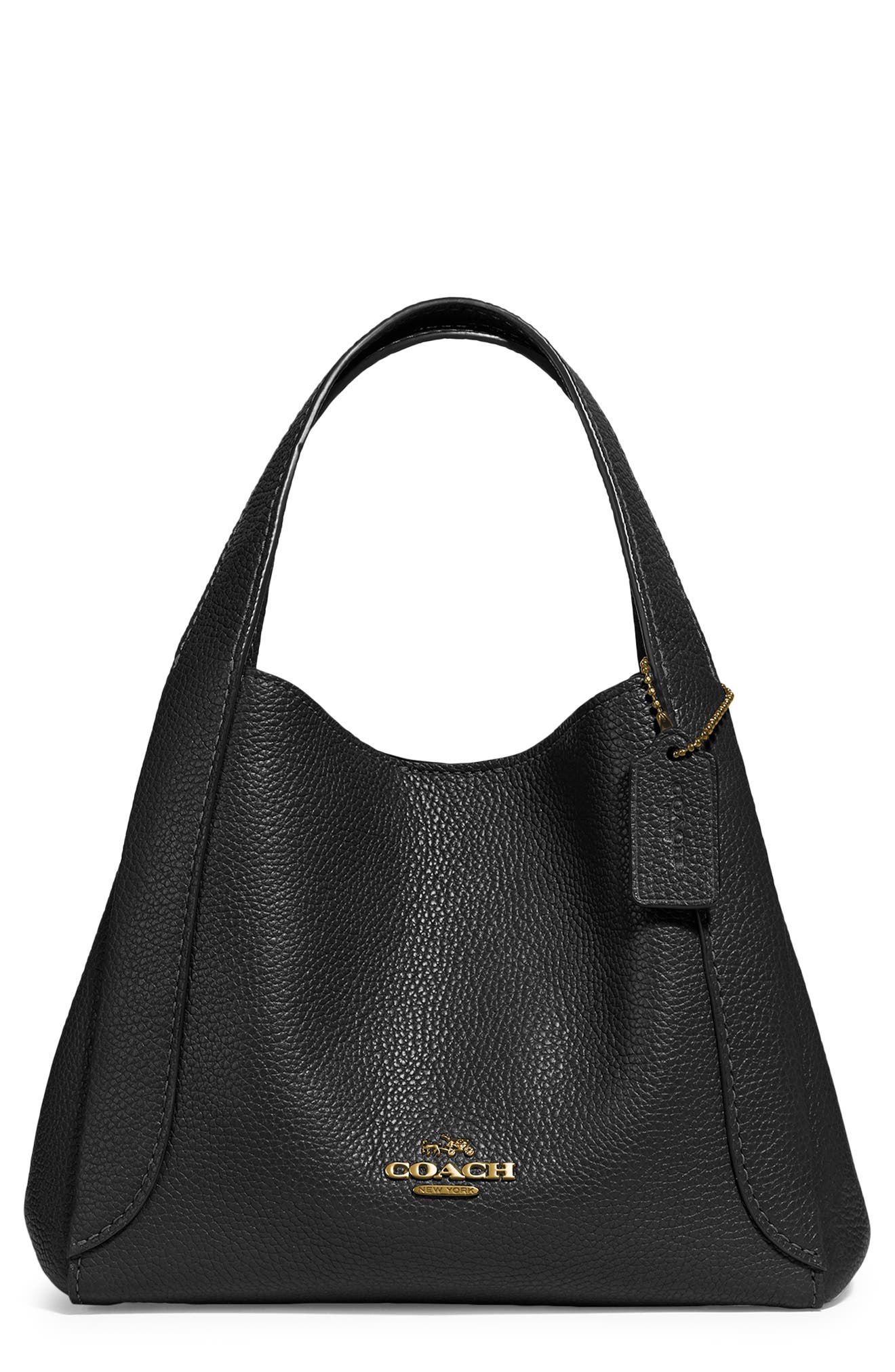 COACH Hadley 21 Pebble Leather Hobo, Main, color, 