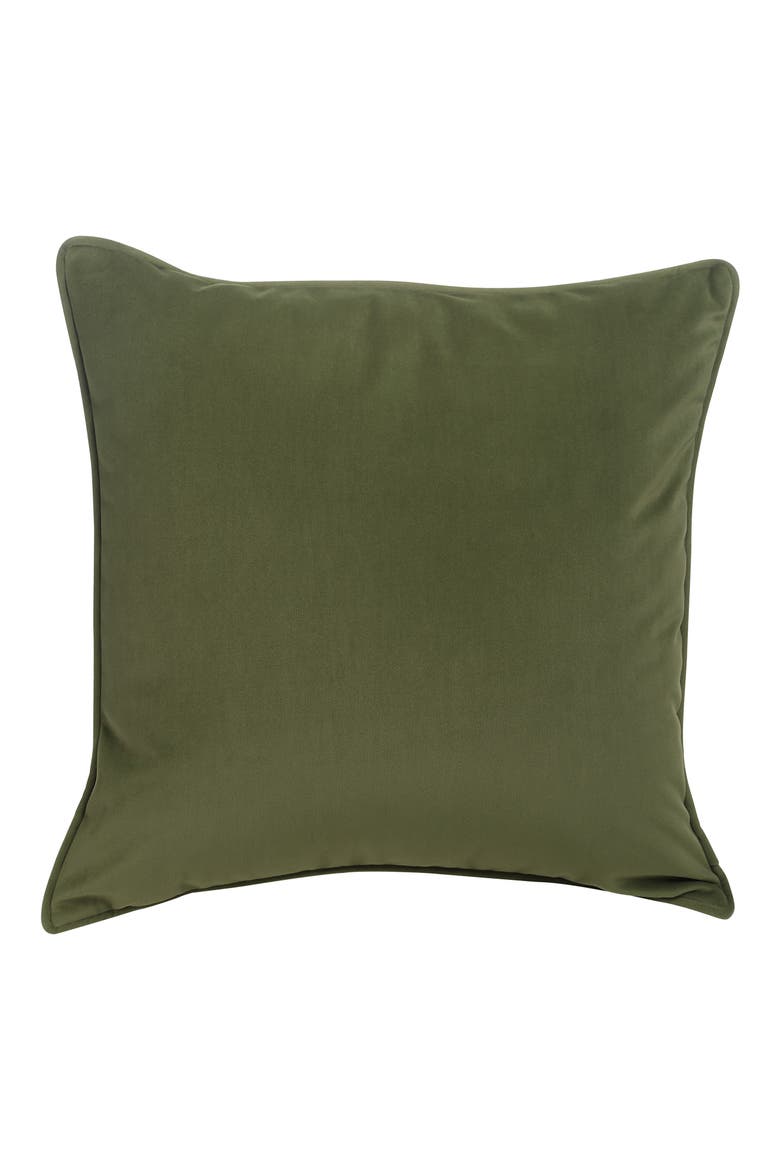 Sarno Cotton Throw Pillow, Main, color, GREEN
