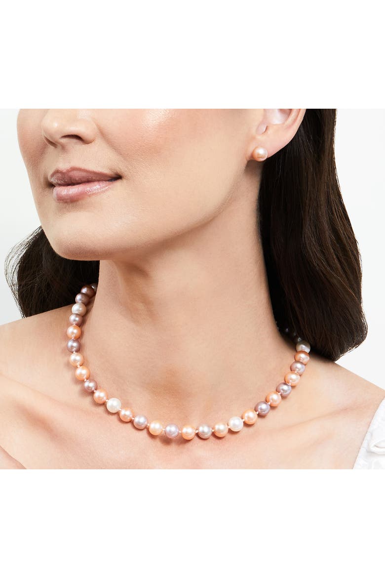 Freshwater Pearl Necklace 8.5-9mm, Alternate, color, Multicolor Pearl