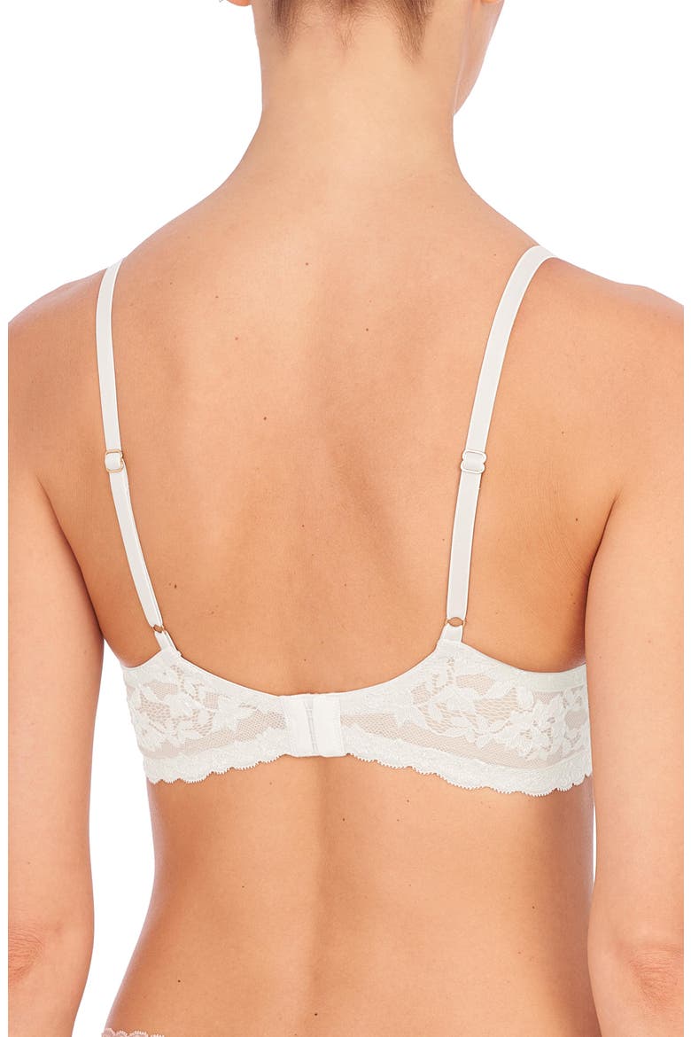 Luxe Plunge T-Shirt Bra, Alternate, color, White Dove