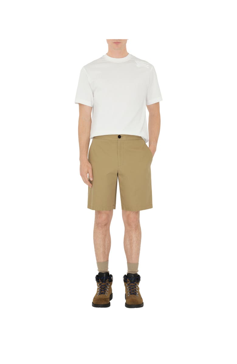 Burberry Gabardine Shorts, Alternate, color, Hamper Beige