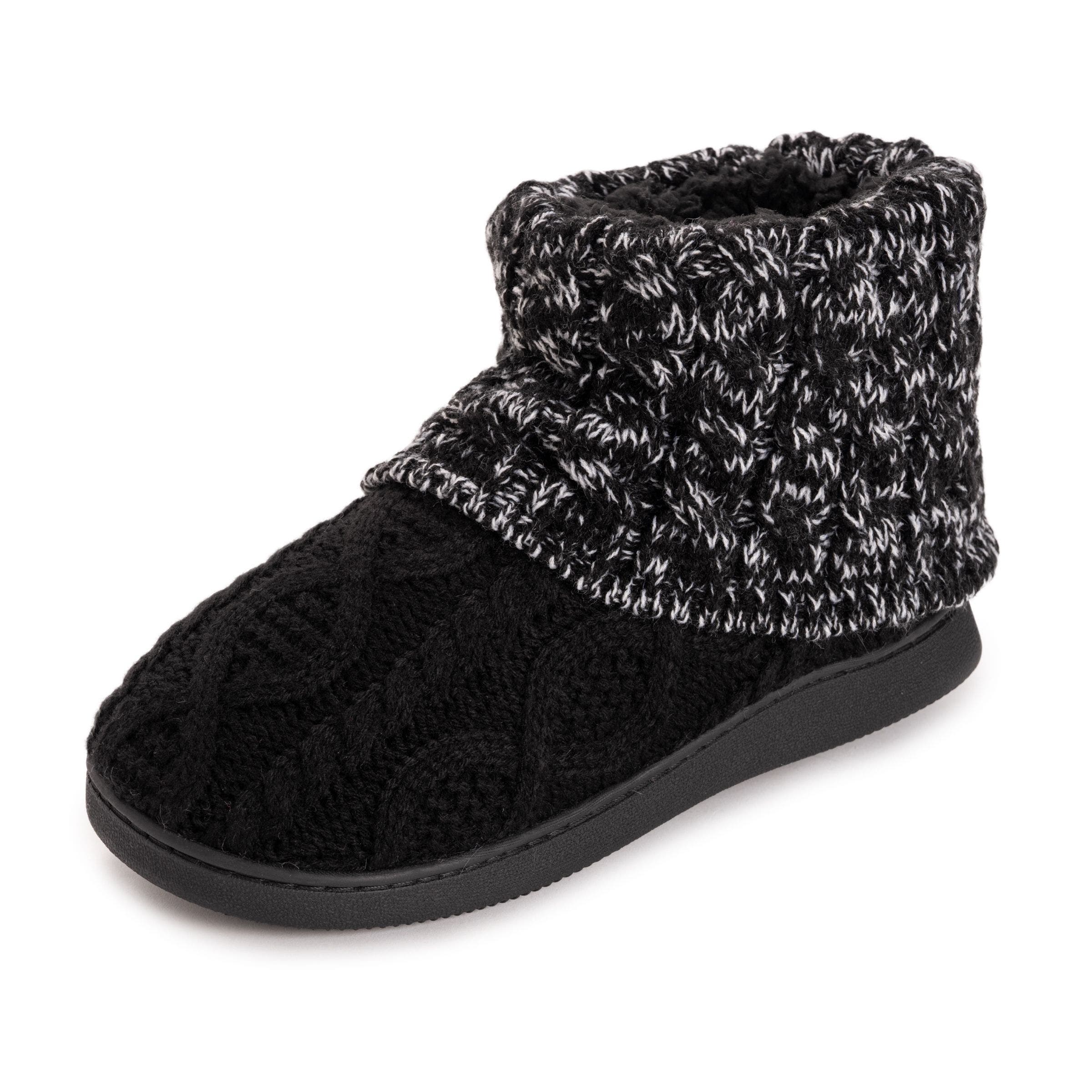 MUK LUKS Rochelle Slipper Boot, Main, color, Black