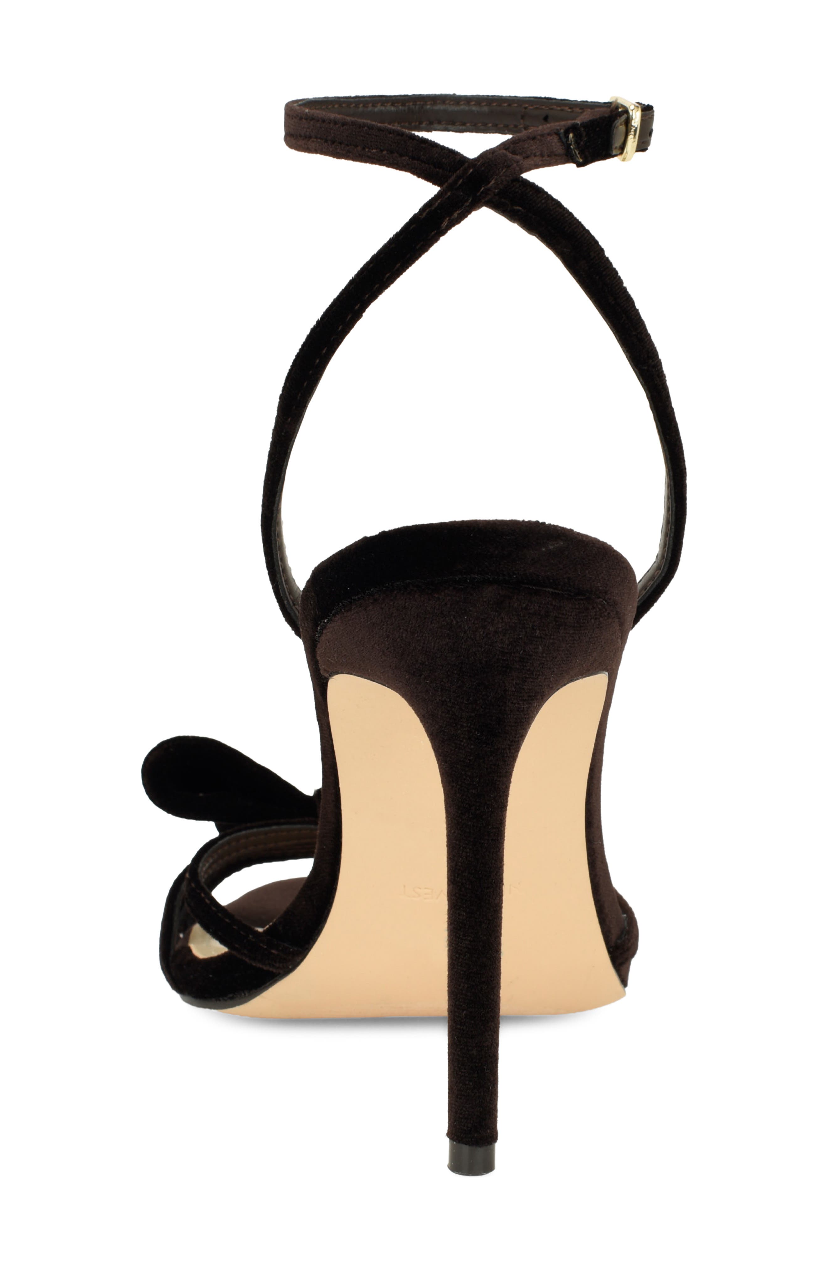 Queana Ankle Strap Sandal, Alternate, color, DARK BROWN