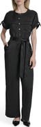DKNY Twill Utility Jumpsuit