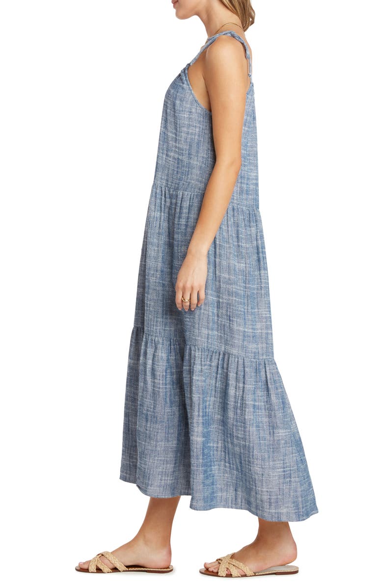 Willow Karina Tiered Maxi Dress, Alternate, color, Indigo