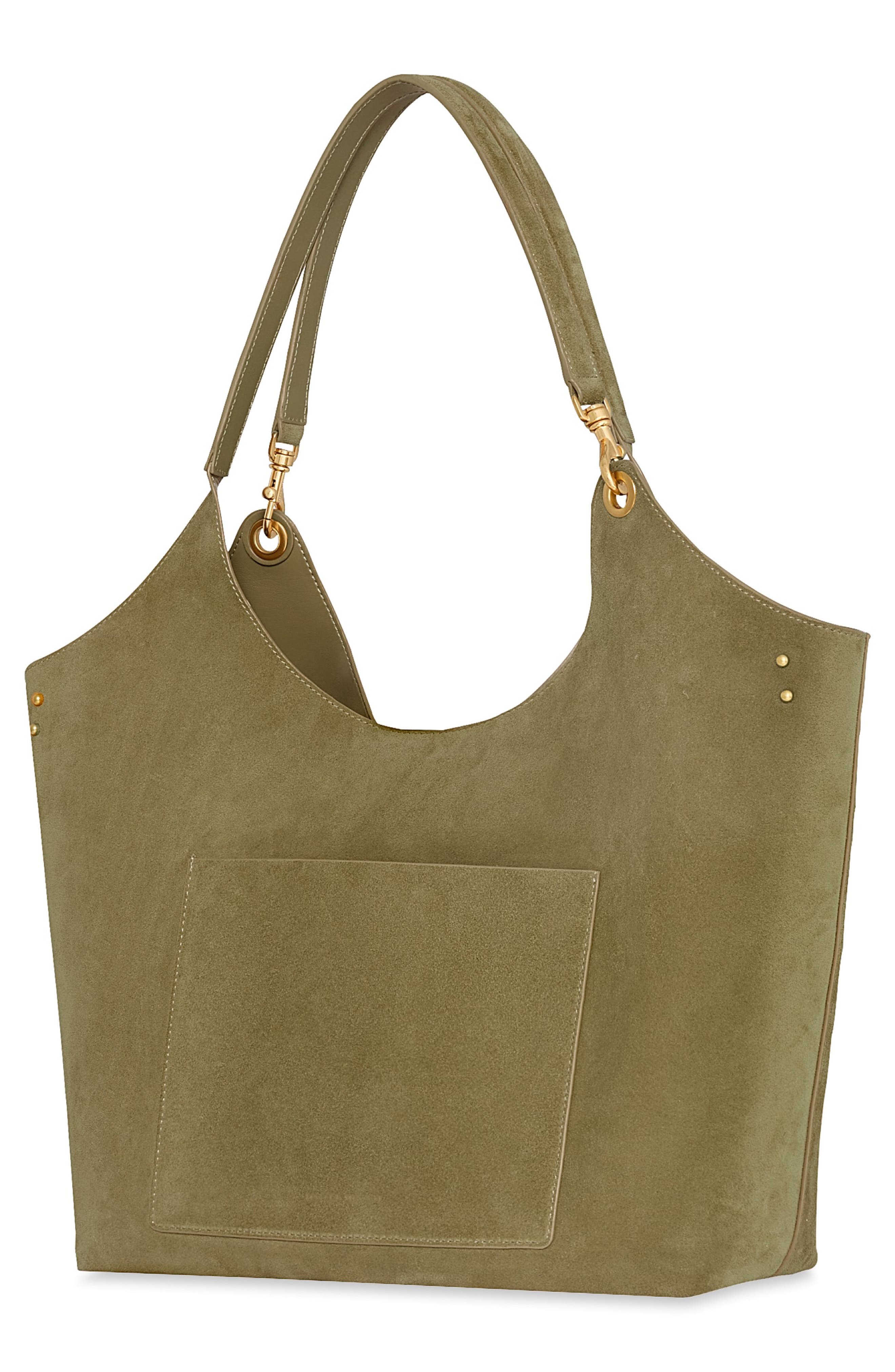 Rebecca Minkoff Perfect Suede Tote, Alternate, color, Willow Beige