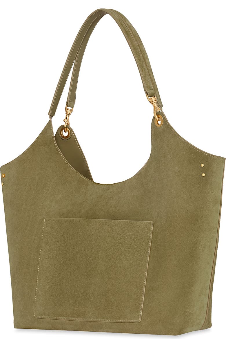 Rebecca Minkoff Perfect Suede Tote, Alternate, color, Willow Beige