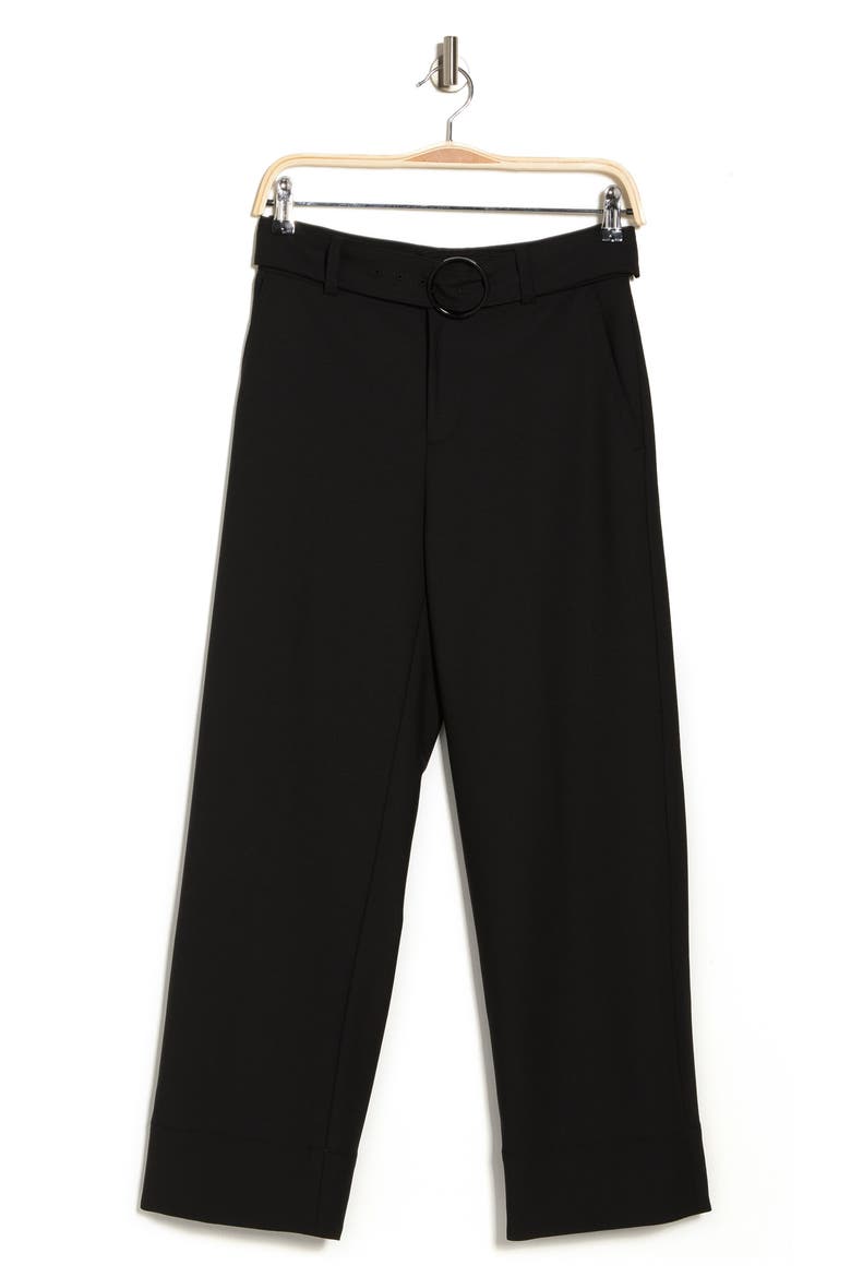 Enamel Ring Pants, Main, color, BLACK/NOIR