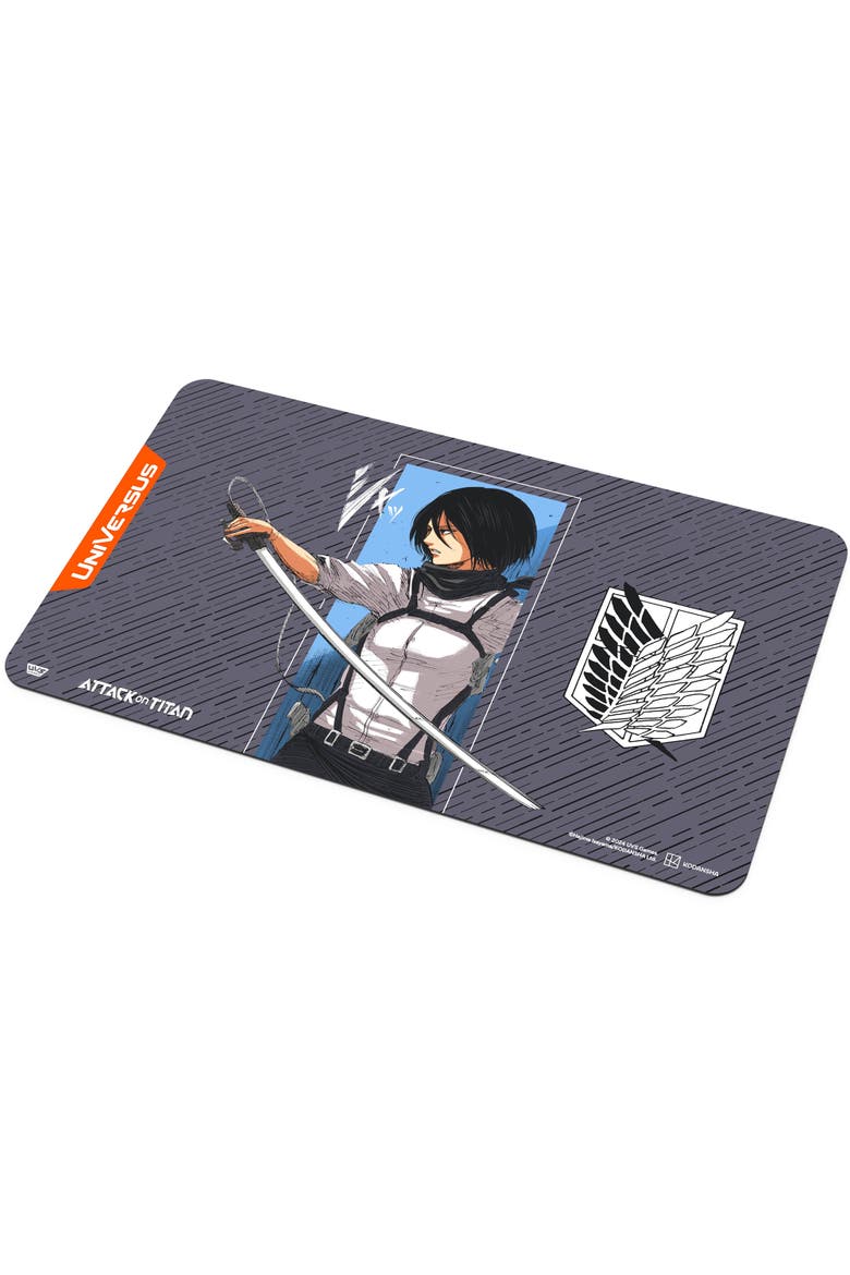 Attack On Titan Battle For Humanity Mikasa Ackerman Playmat, Alternate, color, Multicolored