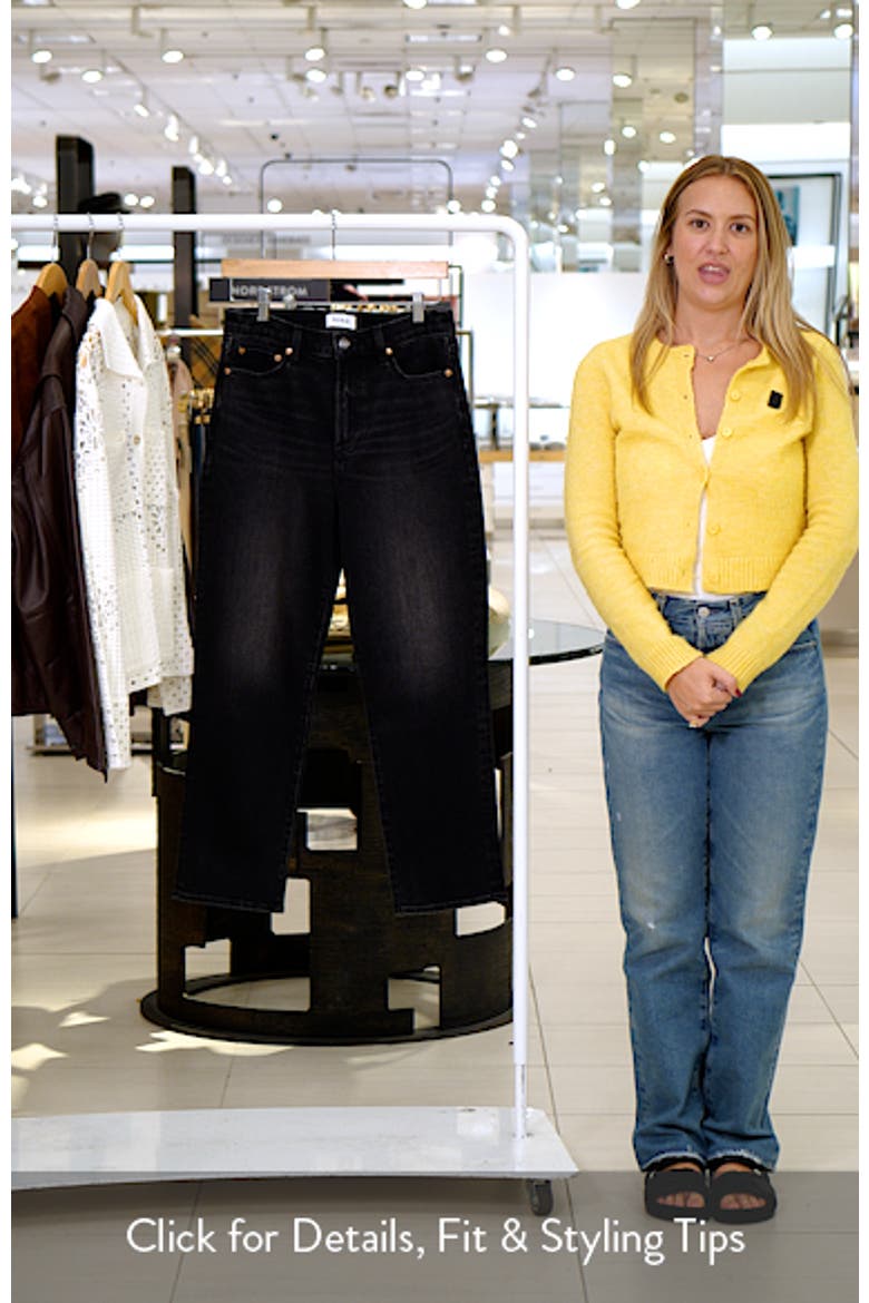 Charlie High Waist Ankle Straight Leg Jeans video