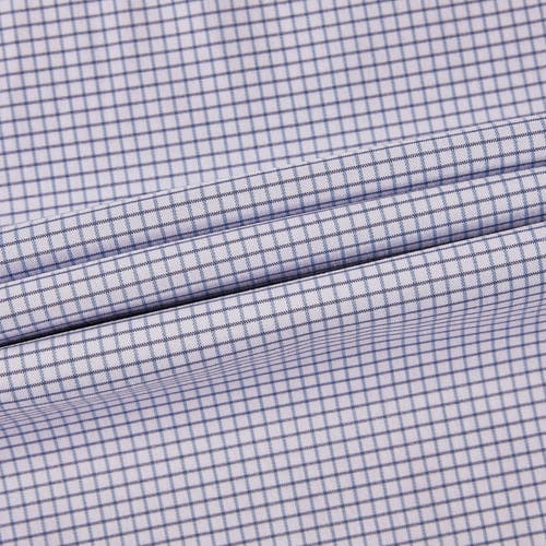 Regent Row Big And Tall Stanton Shirt Polo In White-blue-microcheck