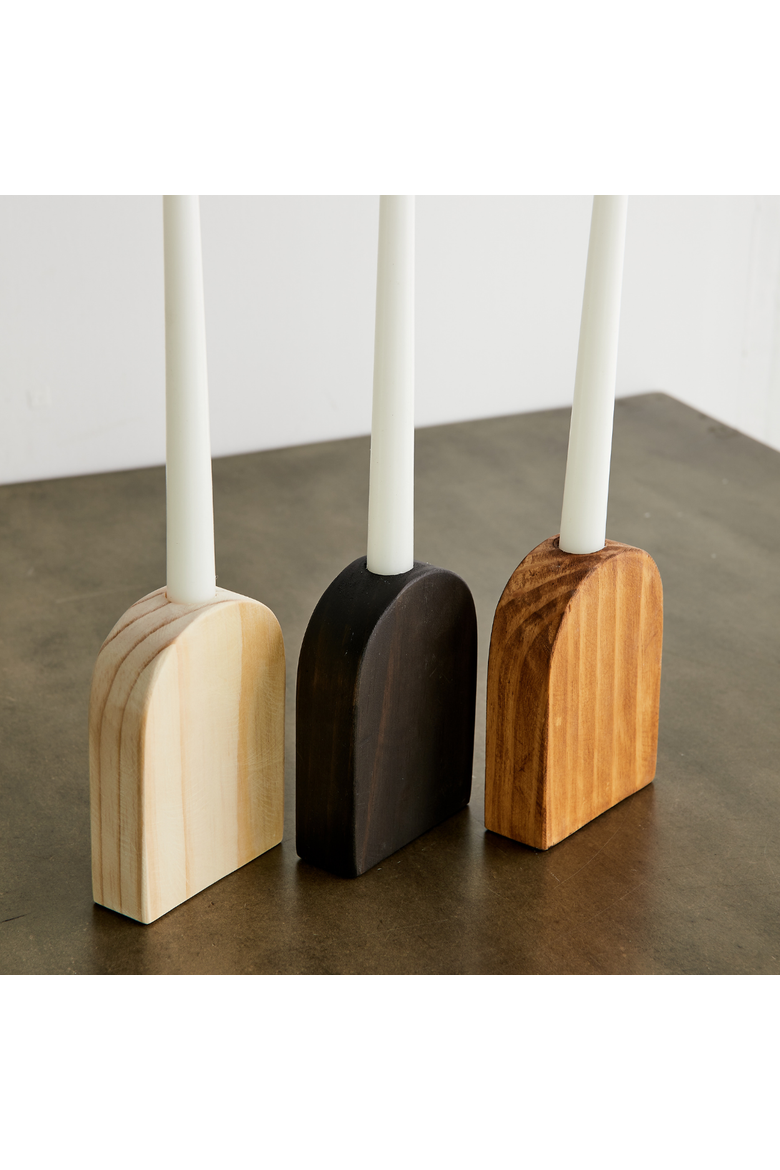 Arch Wooden Taper Candle Stand, Main, color, Espresso