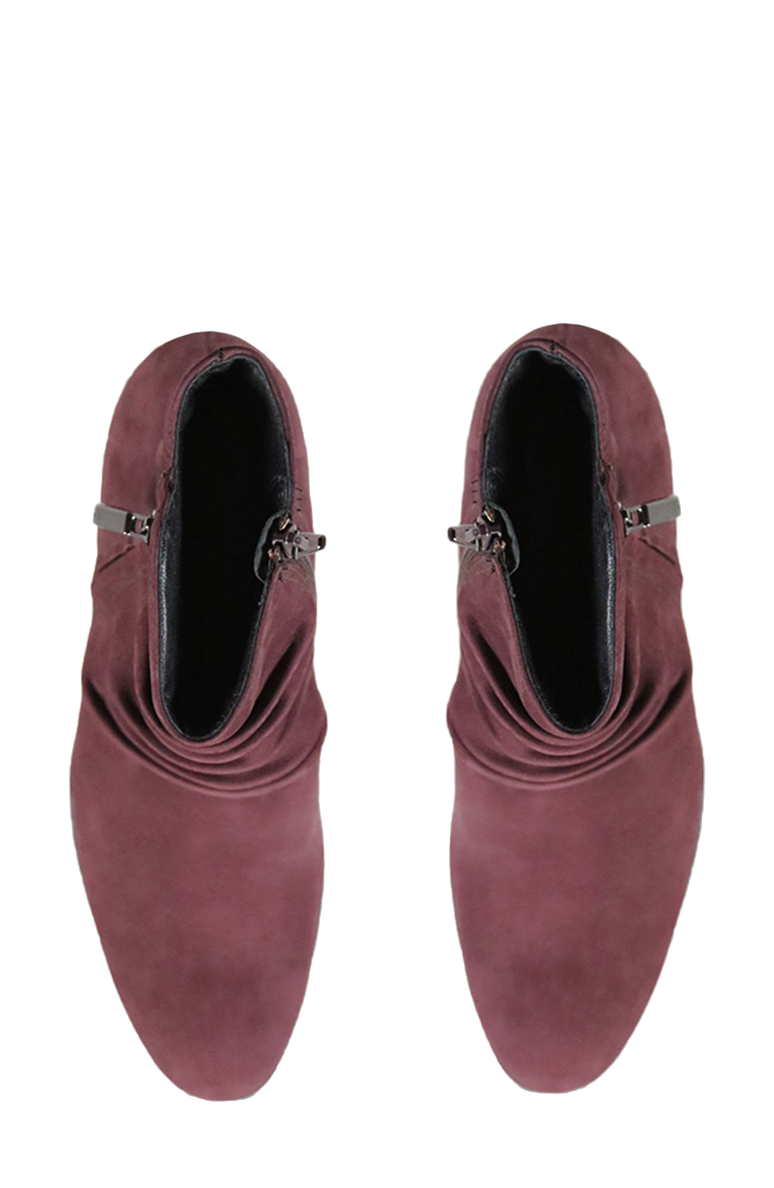 Elliot Water Resistant Bootie, Alternate, color, WINE NUBUC