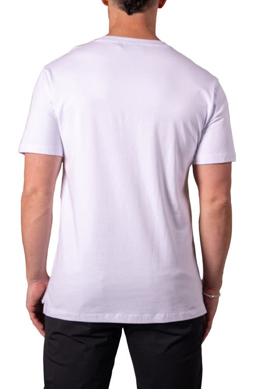 Maceoo I Am King Graphic T-shirt In White