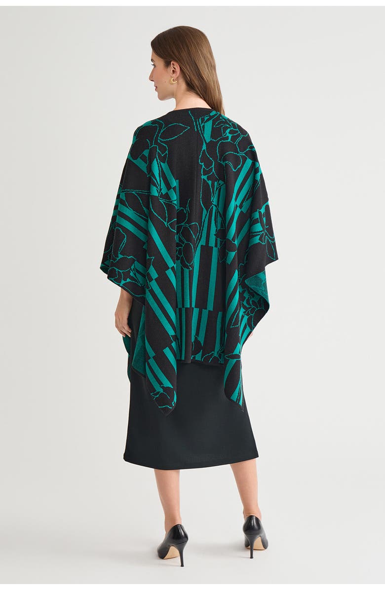 Ming Wang Hope Wrap, Alternate, color, Everest/Black