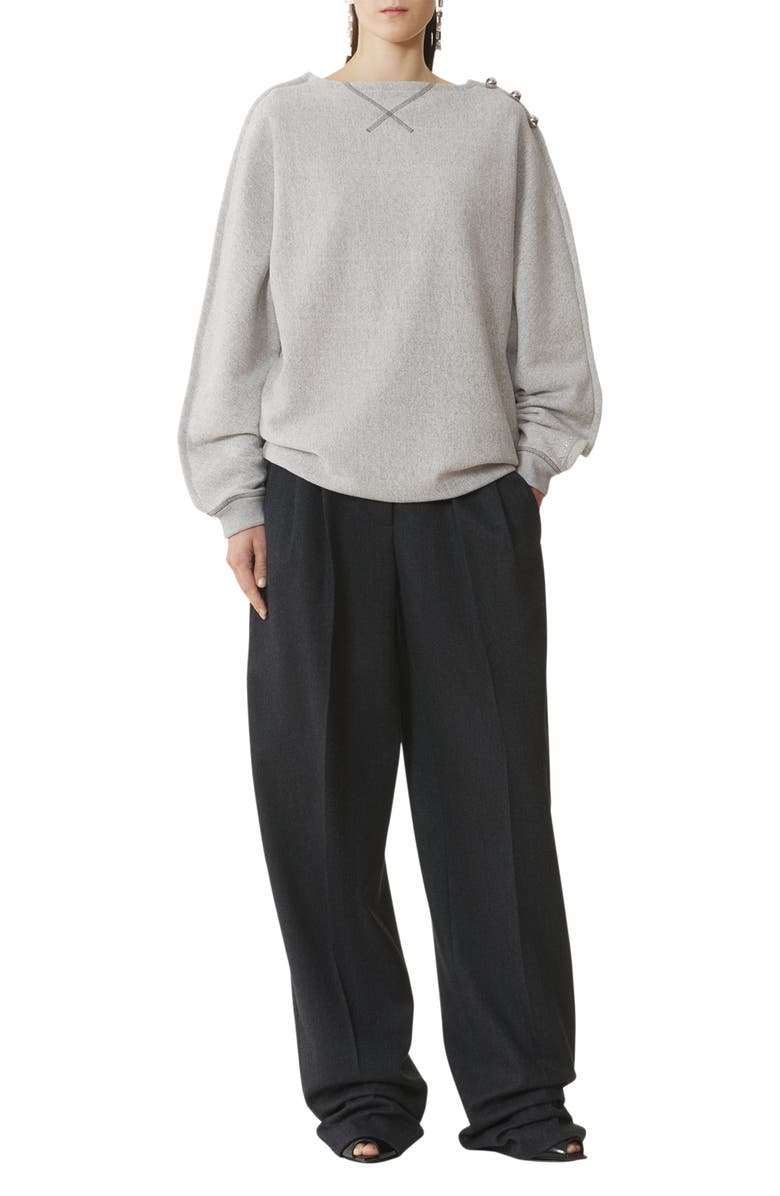 Lanvin Cotton Jersey Top, Main, color, 