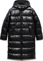 MANGO TEEN Hooded Puffer Coat
