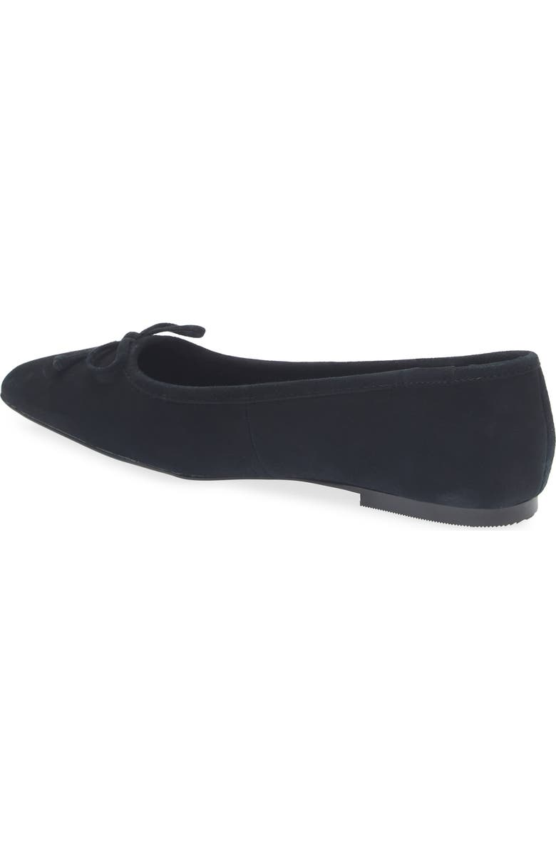 Steve Madden Malinda Genuine Cow Hair Ballet Flat, Alternate, color, Black Suede