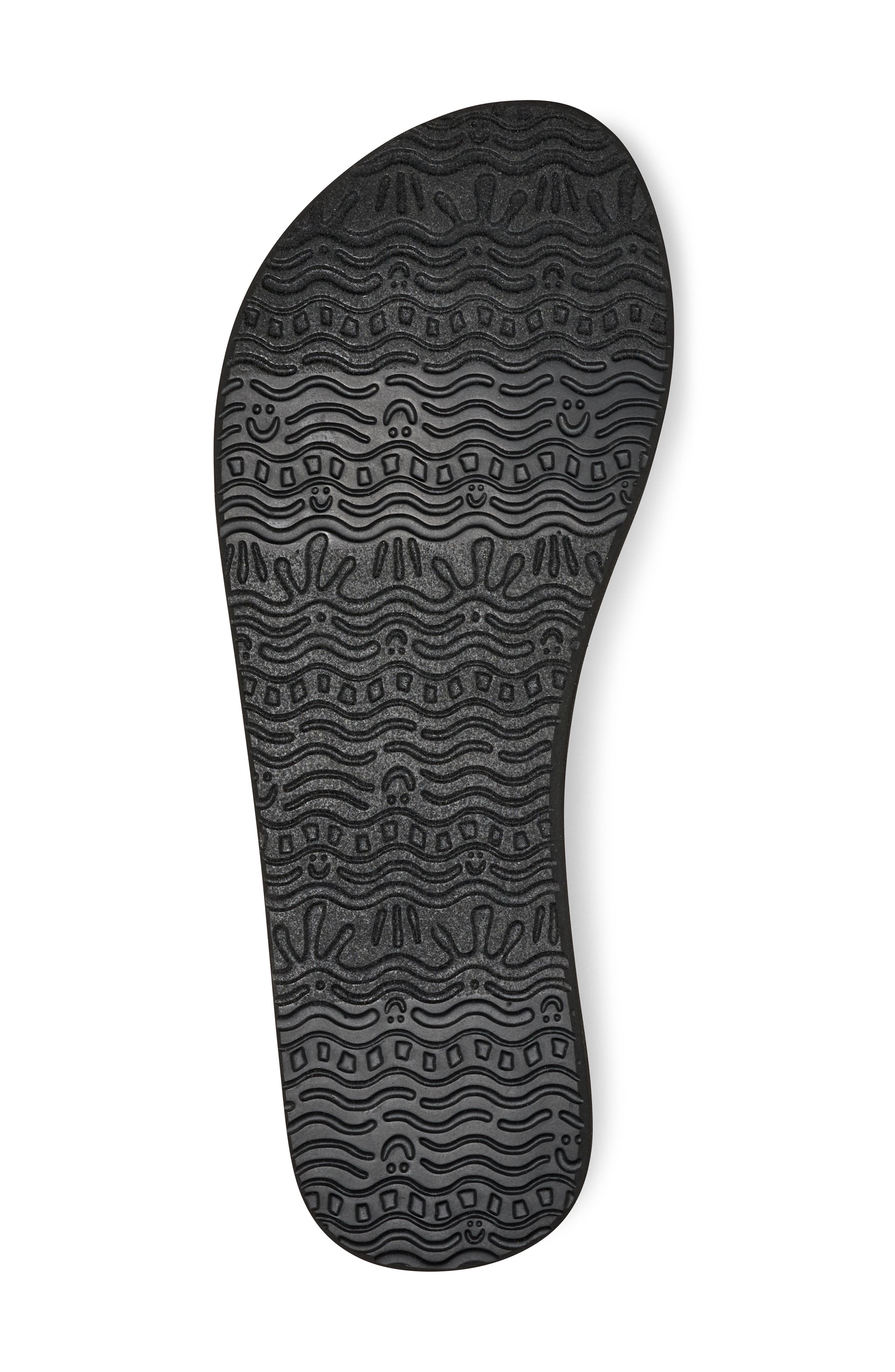 Sanuk Yoga Sandy II Flip Flop, Alternate, color, Black