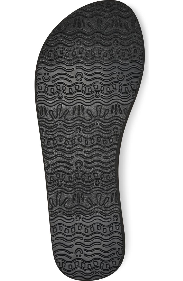 Sanuk Yoga Sandy II Flip Flop, Alternate, color, Black