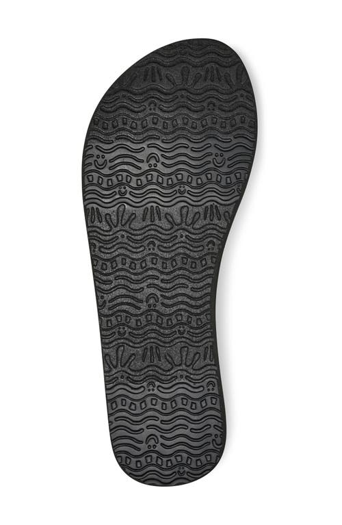 Sanuk Yoga Sandy Ii Flip Flop In Black