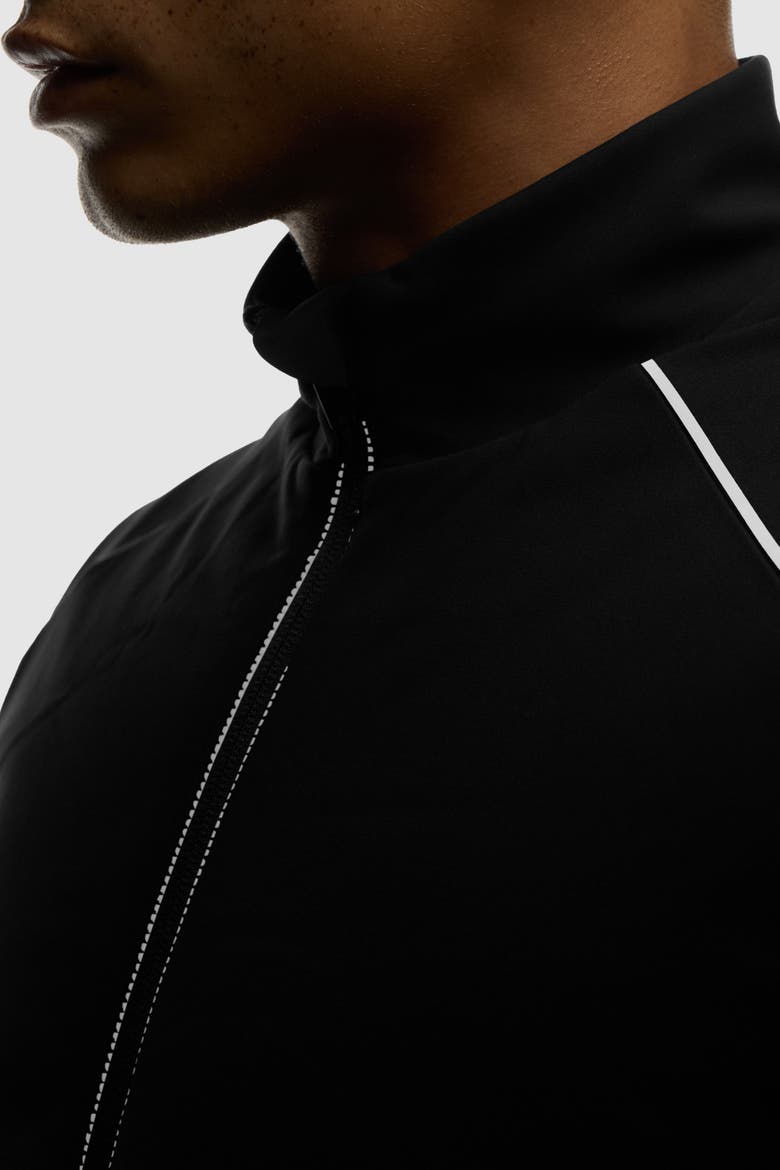 Women's Padded Full Zip Run Vest, Alternate, color, Black