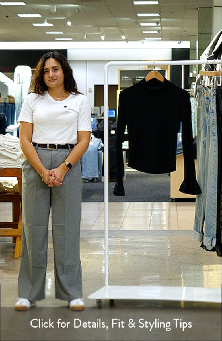 Flare Sleeve Turtleneck Top, sales video thumbnail