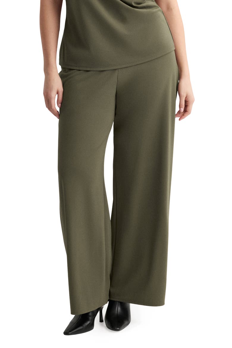 Pull-On Straight Leg Pants, Alternate, color, KHAKI GREEN