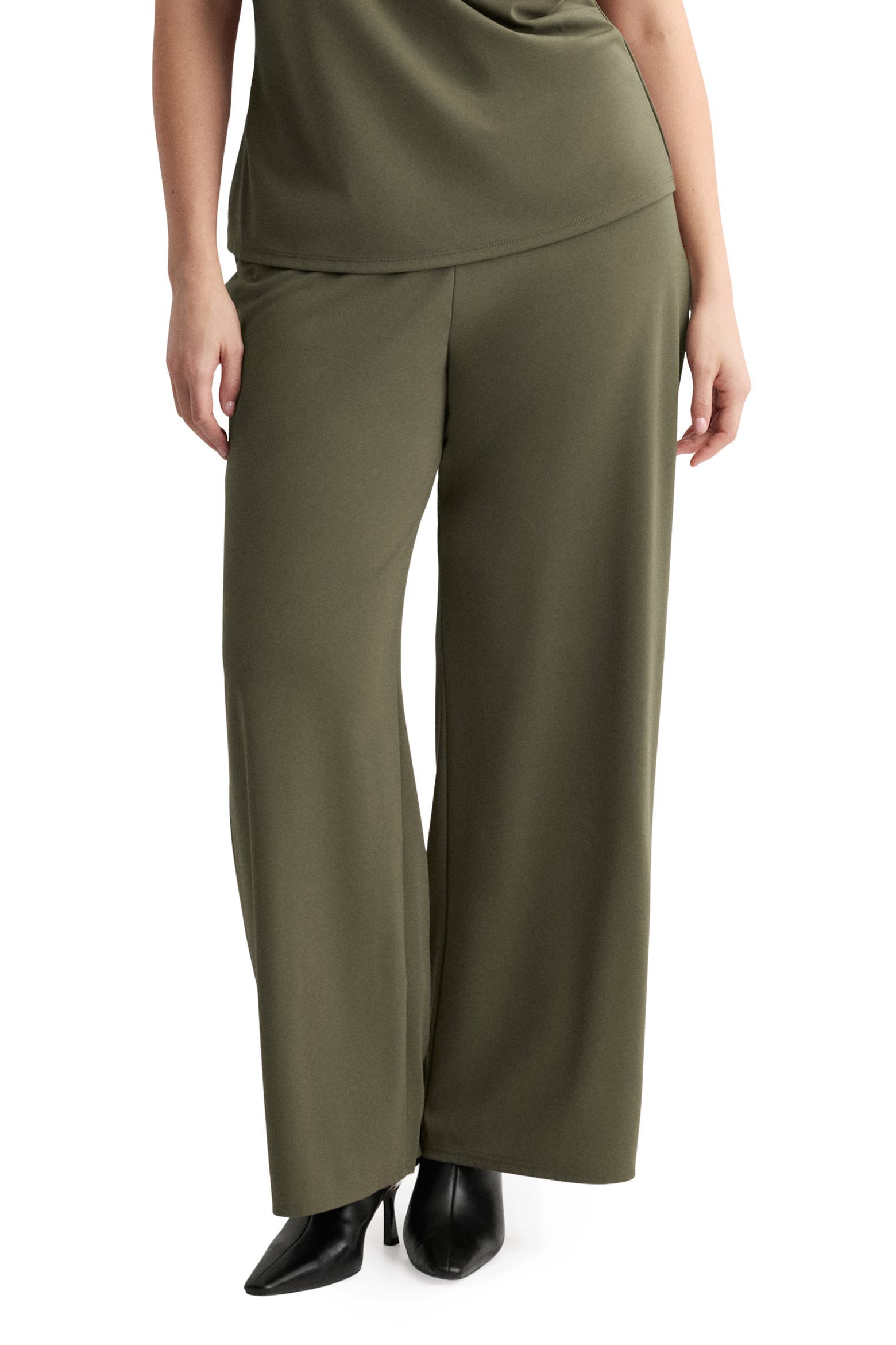 Leg Pulling Machine MANGO Pull-On Straight Leg Pants (Women) | Nordstrom