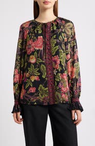 KOBI HALPERIN Shahar Floral Print Woven Shirt