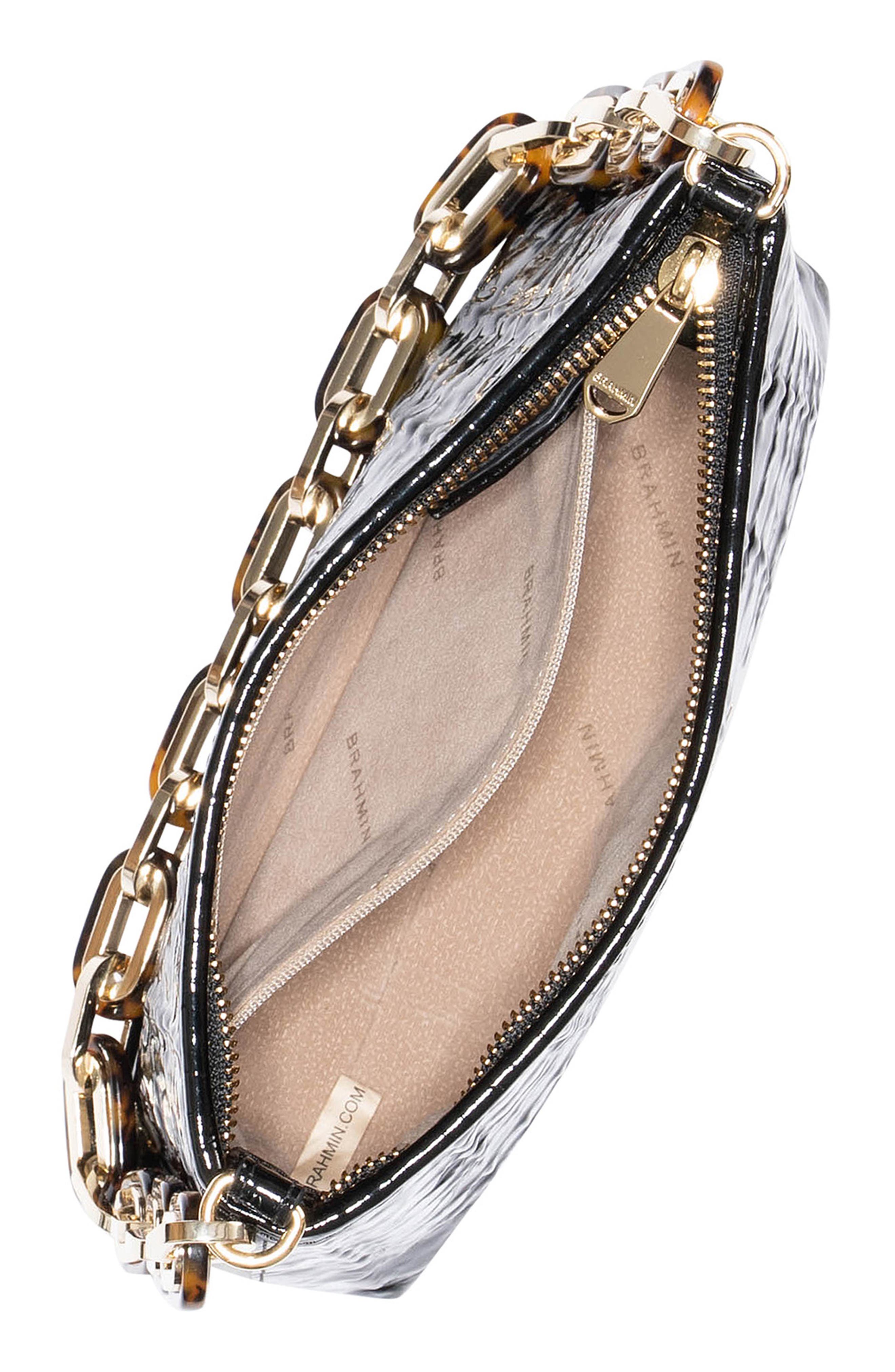 Brahmin Mod Lorelei Croc Embossed Leather Shoulder Bag, Alternate, color, 