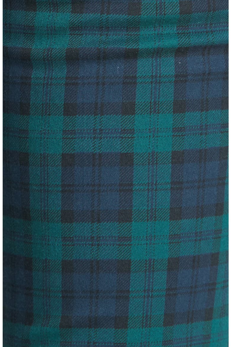 Plaid Skinny Pants, Alternate, color, BLUE