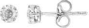 EFFY Sterling Silver Diamond Stud Earrings