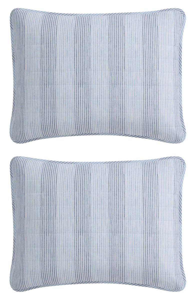 Tommy Bahama Weekend Stripe Quilt & Sham Set, Alternate, color, Blue Multi