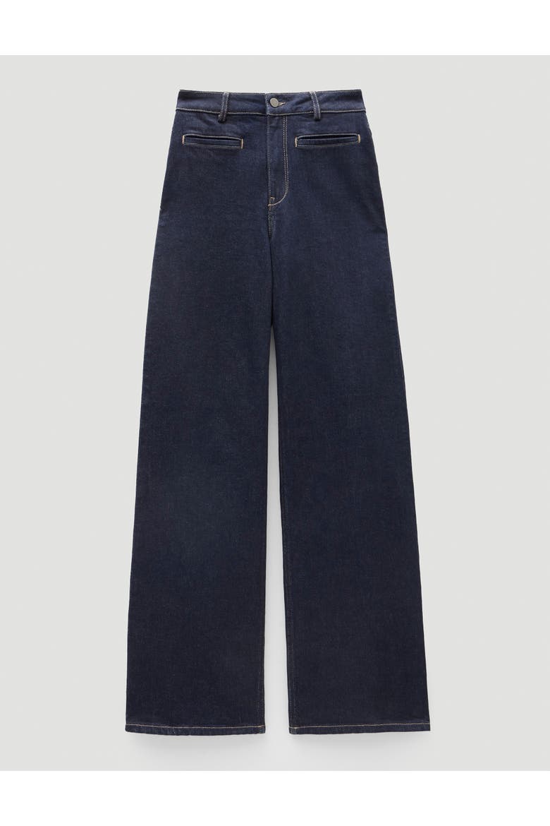 Rowan Welt Pocket Flared Jeans, Alternate, color, Rinse Wash