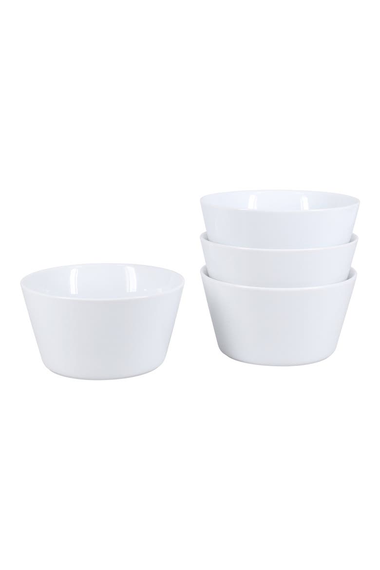 Oslo Set of 4 Soufflé Bowls, Main, color, WHITE