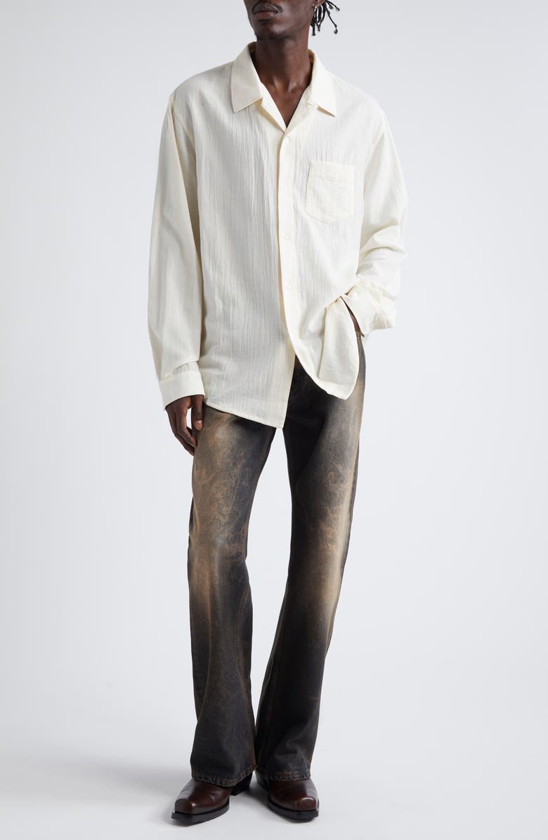 Séfr Rider Cut Bleached Bootcut Jeans, Alternate, color, 