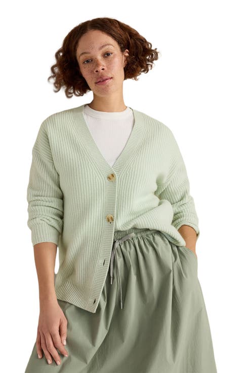 Cashmere Shaker Stitch Cardigan