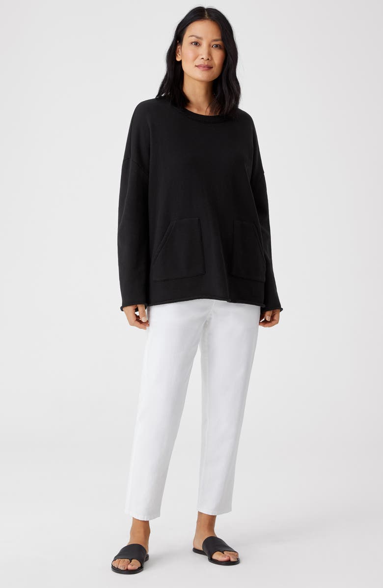 Eileen Fisher Boxy Sweatshirt, Alternate, color, 