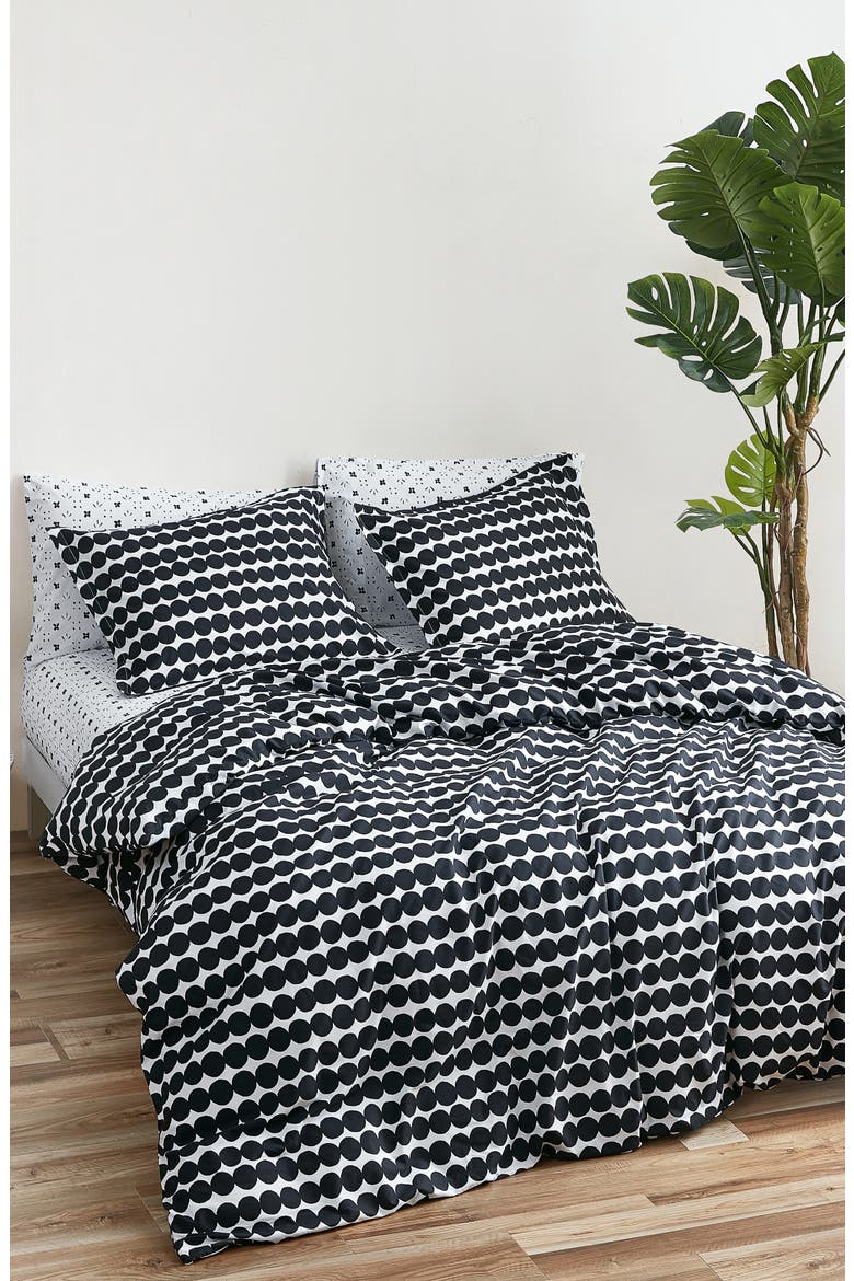 Rasymatto Comforter & Sham Set, Alternate, color, BLACK