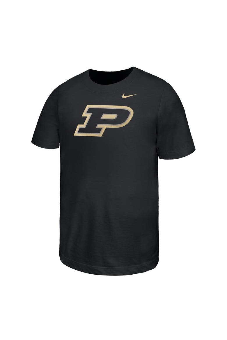 Youth Nike Black Purdue Boilermakers Logo T-Shirt, Alternate, color, Black