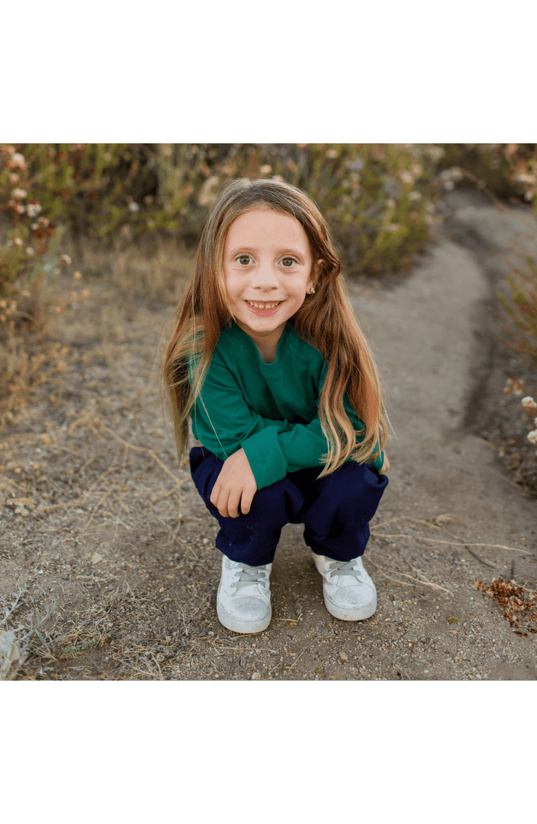 Jackalo Kids' Organic Cotton Raglan T-Shirt, Alternate, color, Hunter Green