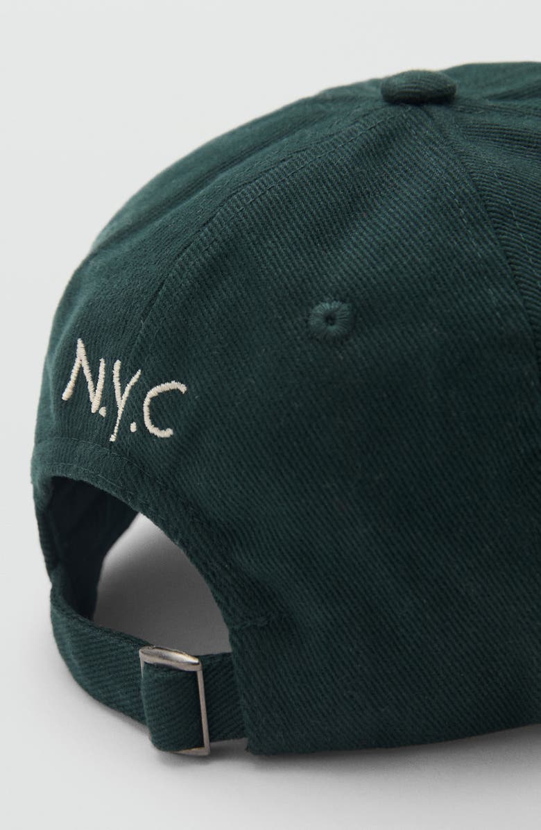 MANGO Embroidered Adjustable Cotton Twill Baseball Cap, Alternate, color, 