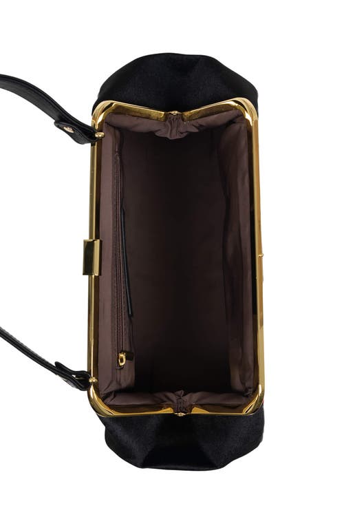 Jeffrey Campbell Frame Floral Embroidered Velvet Shoulder Bag