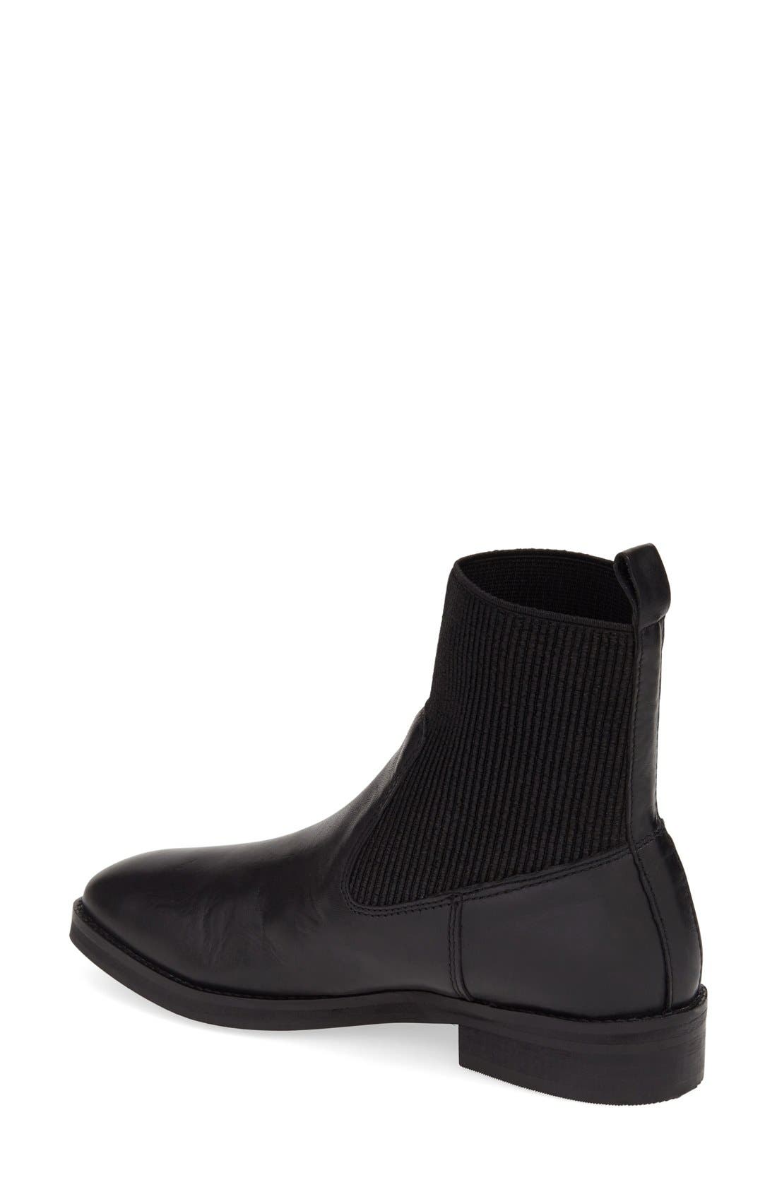 Topshop 'Ana' Elastic Bootie, Alternate, color, 